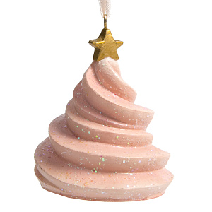 Декоративное украшение 6х6х7см ФЕНИКС-ПРЕЗЕНТ Розовое пирожное полиэтилен 000000000001179843