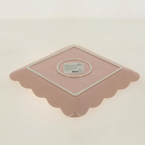 Тарелка 26см ф.квадратБабочка розоваяHD-004P 000000000001181061