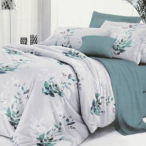 Комплект постельного белья 1,5-спальный ЭЛЬФ Белла Вита Люкс Вивиан простыня 150х215см пододеяльник 143х215см наволочки2шт-70х70см бязь хлопок 100% 000000000001206597