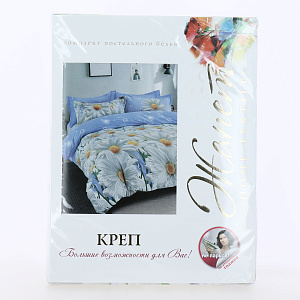 Комплект постельного белья 1,5-спальный 70х70-1ш ПАВЛИНА Жанет креп 000000000001213573