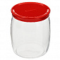 CESNI Банка для сыпучих продуктов 920мл PASABAHCE Red стекло/пластик 43004RSL