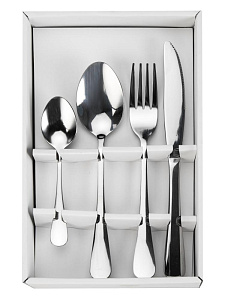Набор столовых приборов 16шт FORA Бистро нержавеющая сталь 000000000001228184