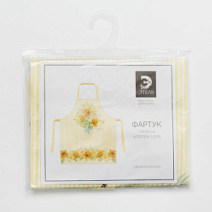 Фартук Этель Солнечные цветы 70х60см 100%хл саржа 190г/м2 4645830 000000000001200844