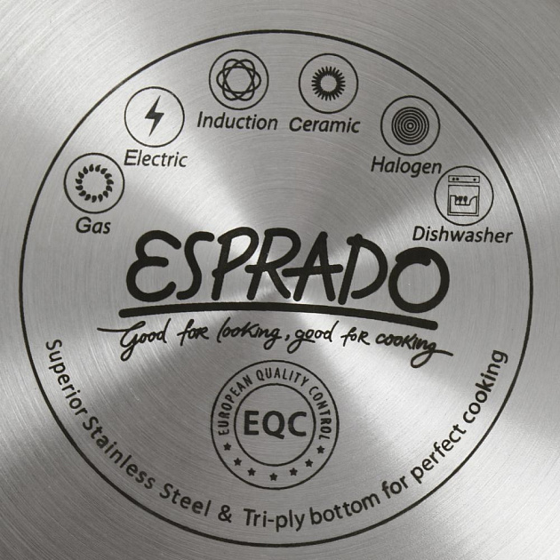Кастрюля 2,4л 18х9,5cм ESPRADO El Rey с крышкой нержавеющая сталь 000000000001203742