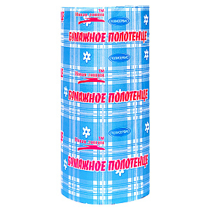 Полотенце бумажное 1 рулон 1 слой НОВАЯ ЛИНИЯ первичная целлюлоза 000000000001214928