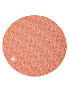 Подставка под горячее 17см в ассортименте силикон 000000000001227891