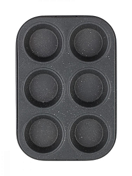 Формы для выпечки маффинов 26,7х18,6х3см на 6шт MOULIN VILLA Raspberry алюминий 000000000001190606