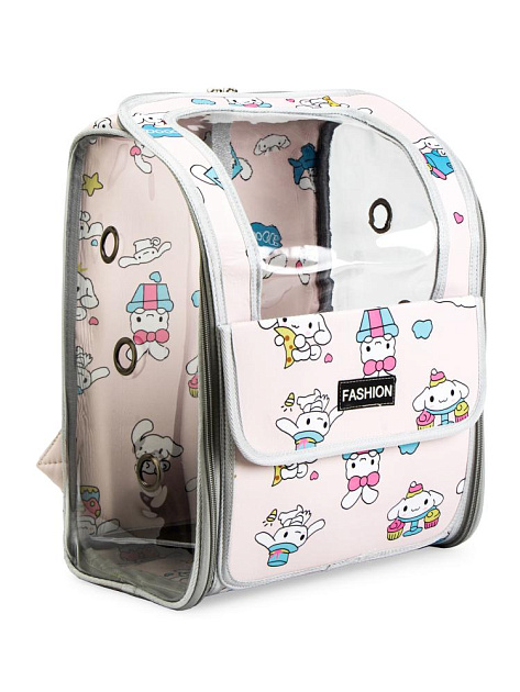 Переноска-рюкзак для животных 30х45х25см с окном большим карманом микс полиэстер 000000000001229103