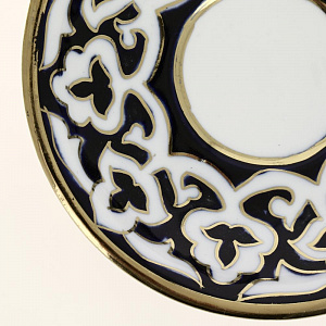 Набор подарочный Пахта 13 предметов ASIA PORCELAIN (чайник 1,25л-1шт, чашки 250мл-6шт, блюдца-6шт) с титановым напылением фарфор 000000000001204893