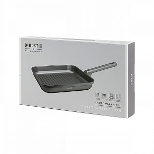 Сковорода Гриль 28см DE'NASTIA серый алюминий 000000000001223620