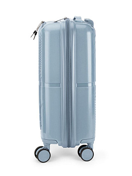 Чемодан на колесах S (36х22х55см) абстракция с дополнительным отделом серо-голубой PP 000000000001226564