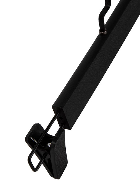 Вешалка 32см для брюк и юбок FORA хромированный крючок черный полипропилен 000000000001228698