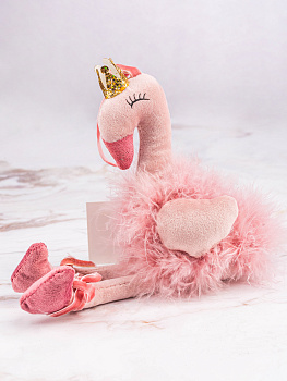 Украшение декоративное Фламинго 7х13х15см подвесное в ассортименте полиэстер 000000000001208286