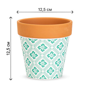 Кашпо 12,5х12,5см 0,7л Антик I керамика 000000000001225850