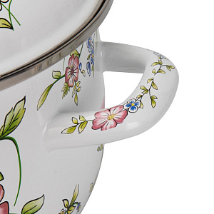 Кастрюля 22см-4,5л Розы эмаль 000000000001223939