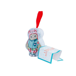 Декоративное украшение 7х4,5х3,6см ФЕНИКС-ПРЕЗЕНТ Сова с пожеланием металл 000000000001179671