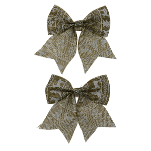 Новогоднее украшение БАНТ Олени из полиэстера, набор из 2 шт. / 11x13см арт.80833 000000000001191257