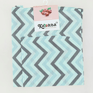 Фартук кухонный КЛЮКВА Зигзаг лен рогожка хлопок 000000000001210329