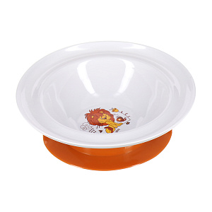 Тарелка на присоске Весёлые животные Lubby, от 6 месяцев 000000000001135478