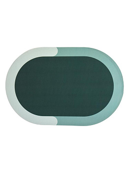 Коврик для ванной 60х40см овальный с принтом в ассортименте силикон 000000000001229197