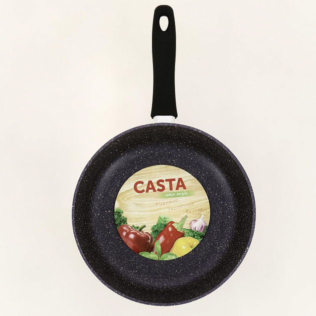 Сковорода 28см CASTA Provence глубокая с усиленным антипригарным покрытием литой алюминий 000000000001203391