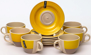 Пара чайная 220мл/блюдце ELRINGTON АЭРОГРАФ Солнечное утро керамика 000000000001194252