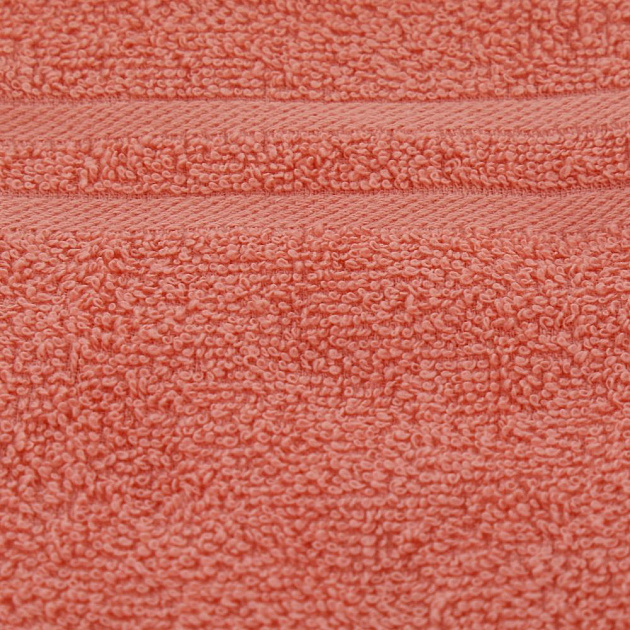 Полотенце махровое жаккард, 30х50 см, коралловыйD100080 000000000001195781