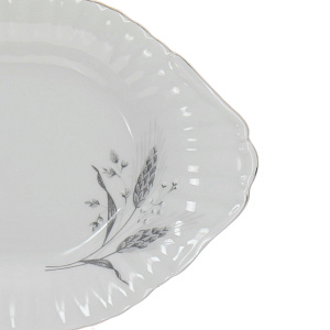 Овальное блюдо Колосок Porcelaine Czech Gold Hands, 24 см 000000000001136379