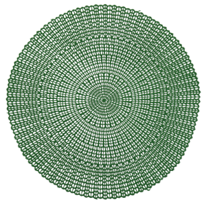 Набор салфеток 4шт 38см зелёный ПВХ E010085 000000000001191552
