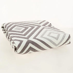 Покрывало 210x230см DE'NASTIA ромб большой бордовое жаккард 55% хлопок 45% полиэстер 000000000001203205