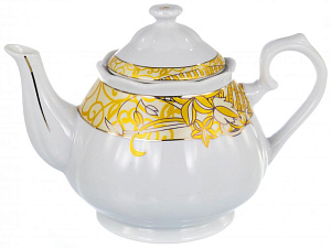 Сервис чайный 13 предметов (чашка 220мл-6шт/блюдце-6шт/чайник/металлический стенд) АВРОРА Шедир ПУ 000000000001188220