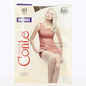 Колготки женские 40ден р4 CONTE Nuance Bronze 88%полиамид 12%эластан 000000000001031305