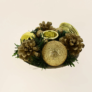 Подсвечник новогодний 10см R010589 000000000001191500