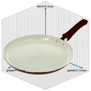 Сковорода блинная 25см БИО КЕРАМИКА M07050 000000000001099142