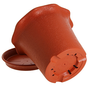 ГОРШОК Д/ЦВЕТОВ С ПОДДОНОМ   LE  FLEURE D=16 2 Л. 403-2 ТЕРРАКОТ 000000000001017820