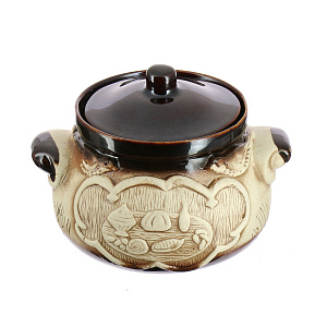 Горшок для запекания Застолье, шамот, 0.7л 000000000001135056