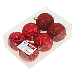 Набор елочных игрушек Салют Посуда Центр, 6 см, 6 шт. 000000000001161809