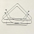 Подставка для салфеток 13х5,2х8,8см МУЛЬТИДОМ Треугольник хромированная сталь 000000000001203480