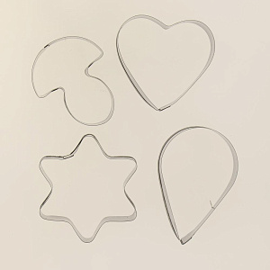 Набор форм для печенья 4шт FORA Сердце 000000000001197105