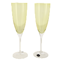BOHEMIA Cristal   Кейт  Н-р 2  бокалы  д/шам 220мл жел72148 000000000001172613