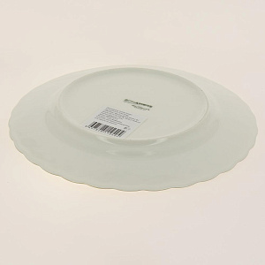 BASAK Тарелка обеденная  25 см,  Отводка золото, костяной фарфор BNBSK25DU520 000000000001189456