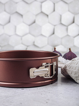 Форма для выпечки 20см 0,4мм SWEET HOME разъемная антипригарная chocolate сталь 000000000001190697