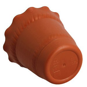 Горшок для цветов Aquarelle Тек.А.Тек, 11.7 см, 0.5л 000000000001092075