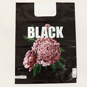 ПАКЕТ 30х40/60мкм Вырубная Усиленная Ручка ПВД Пионы (25/1000) 000000000001201011