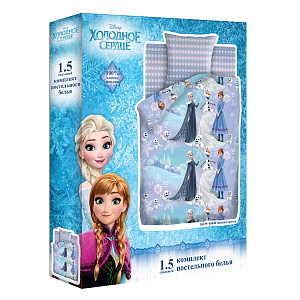 КПБ 1.5сп.Холод.серд"Зимняя сказка"поплин,пл105гр.100%хл 000000000001184087