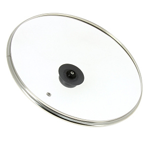 Крышка 30см TIMA с металлический ободом стекло 000000000001111331