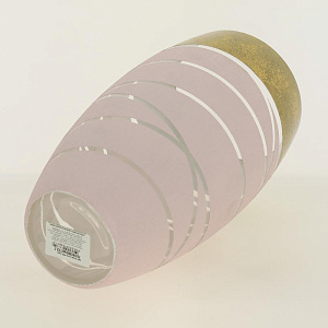 Ваза стеклянная с ручным рисунком, дизайн Danuta Kotova,Бочонок Н30 см, ручной объемный рисунок по фактурной поверхности с золочение 000000000001191028