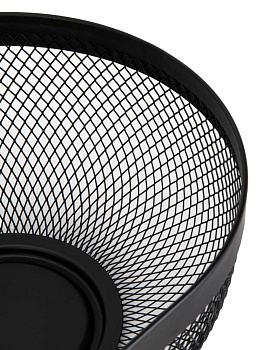 Ваза для фруктов 30,5х22х10см овал черный железо 000000000001227948