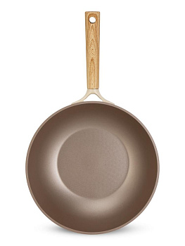 Набор посуды для приготовления 9 предметов (ковш 16см 1,4л/кастрюля 24см 4,6л/сковорода 20см, 24см/сковорода вок-28см/крышка 4шт) белый алюминий 000000000001229790