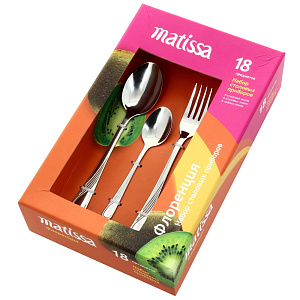 Набор столовых приборов Флоренция Matissa, 18 предметов 000000000001005462